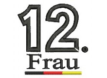 Stickdatei -  Fußball 12. Frau